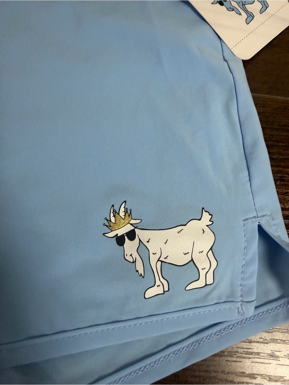 GOAT USA Women's Performance Athletic Running Shorts Light Blue NWT Size Large - Picture 9 of 12